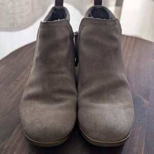 Toms Gray Ankle Booties Sleek Minimalist Design
